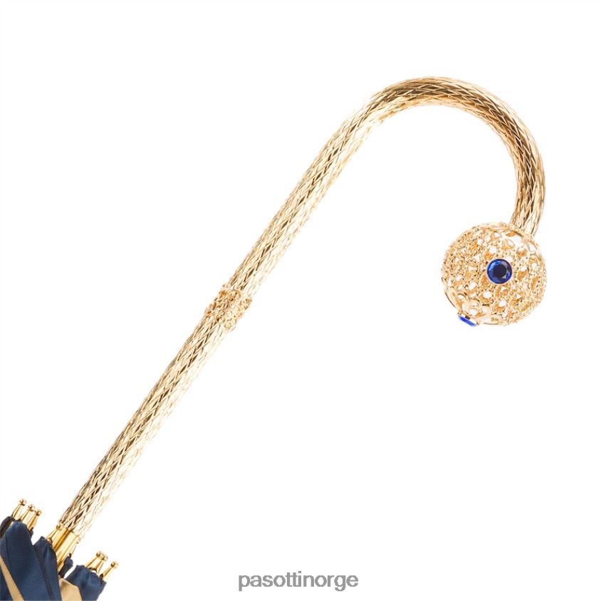 paraply | PASOTTI 189 21065-13 p17 - luksuriøs blå dahlia paraply, dobbel klut 8B6Z26337 kvinner