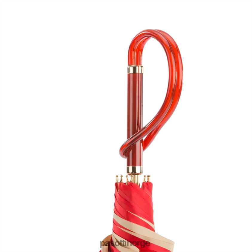 paraply | PASOTTI 189 21065-21 a - rød dahlia paraply, dobbel klut 8B6Z26331 kvinner