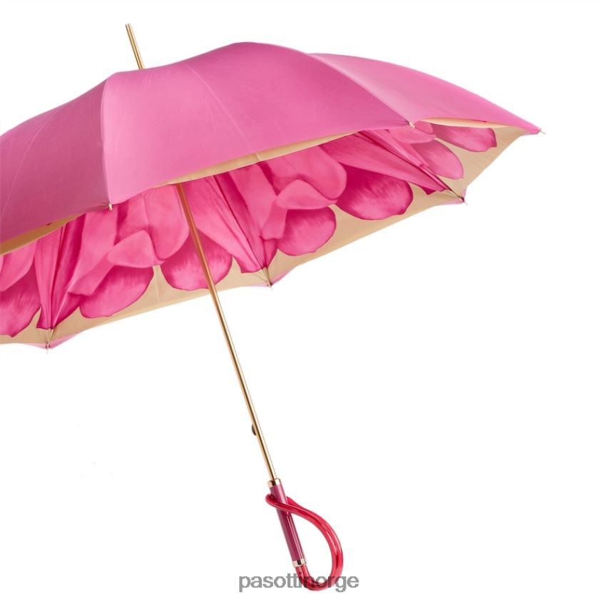 paraply | PASOTTI 189 21065-30 a - fuchsia dahlia paraply, dobbel klut 8B6Z26377 kvinner