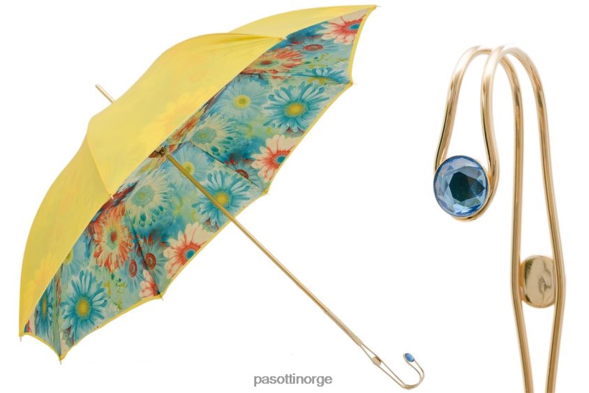 paraply | PASOTTI 189 35-5 s18 - sommersolsikker paraply, dobbel klut 8B6Z26340 kvinner