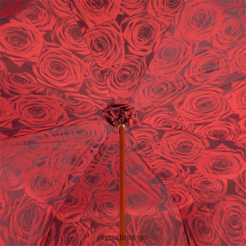 paraply | PASOTTI 189 50884-1 u2 - røde roser paraply, dobbel klut 8B6Z26381 kvinner