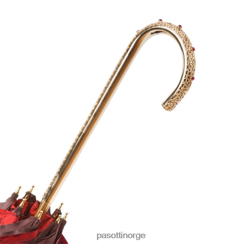 paraply | PASOTTI 189 50884-1 u2 - røde roser paraply, dobbel klut 8B6Z26381 kvinner