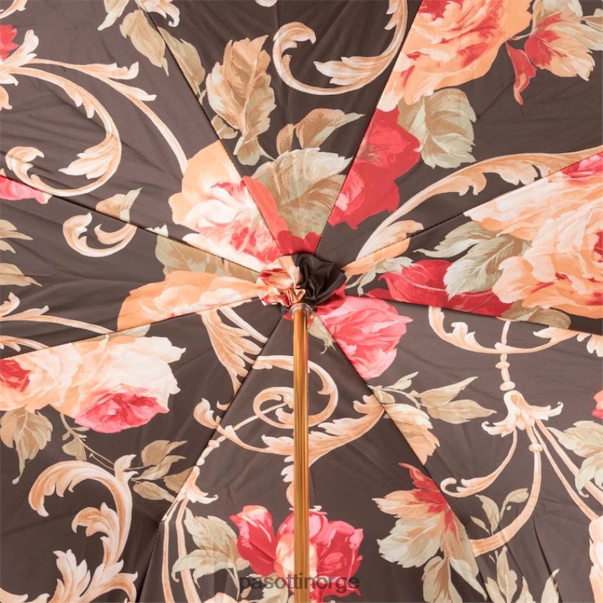 paraply | PASOTTI 189 53910-88 c30-3 - burgunder vintage paraply, dobbel klut 8B6Z26394 kvinner