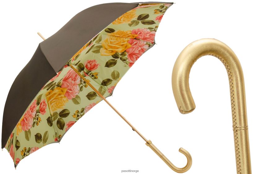 paraply | PASOTTI 189 54740-88 i35 - gule roser paraply 8B6Z26358 kvinner