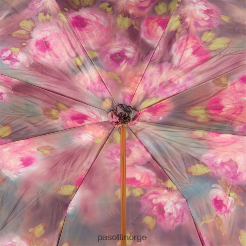 paraply | PASOTTI 189 56896-1 u14pf - lilla paraply med roser trykt interiør, dobbel klut 8B6Z26373 kvinner