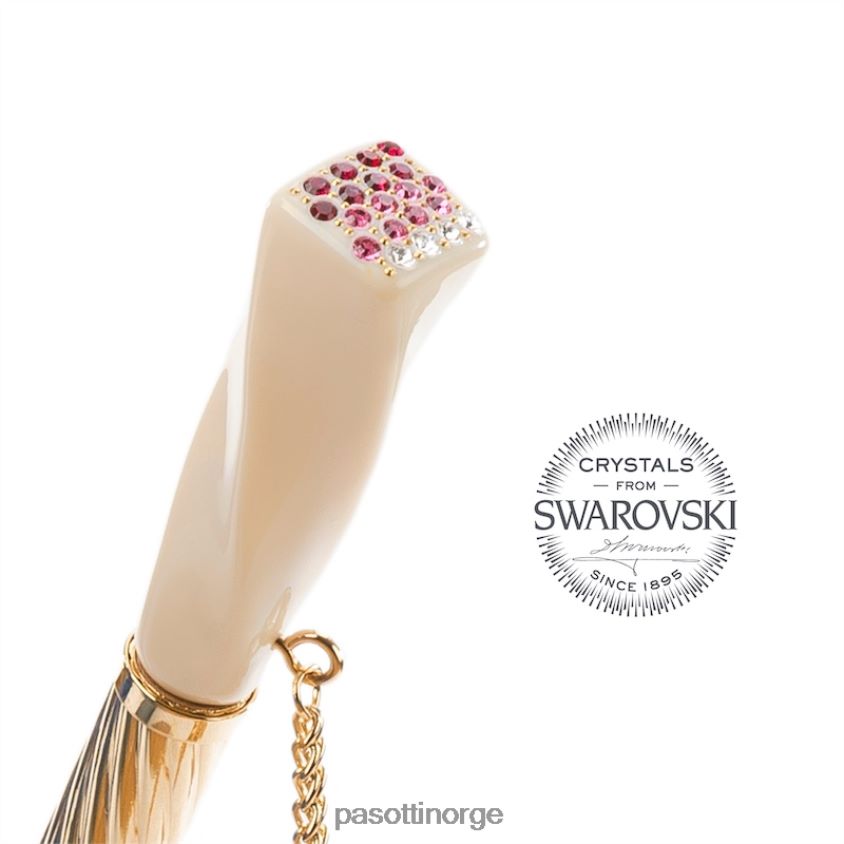 paraply | PASOTTI 189 5f211-8 s7 - elfenben og rosa blomsterparaply 8B6Z26339 kvinner