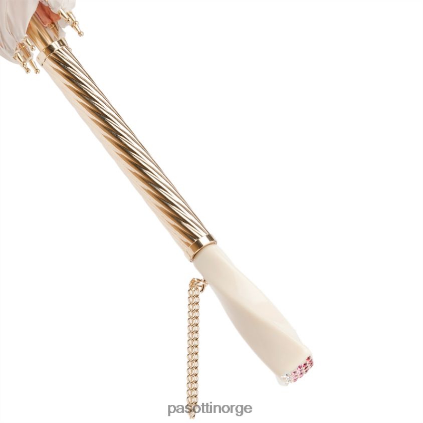 paraply | PASOTTI 189 5f211-8 s7 - elfenben og rosa blomsterparaply 8B6Z26339 kvinner