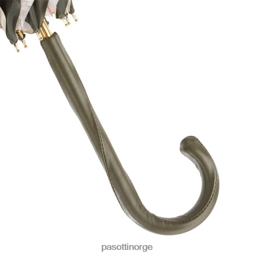 paraply | PASOTTI 189 5f529-2 z16 - pastellgrønn paraply, blomsterinteriør 8B6Z26351 kvinner