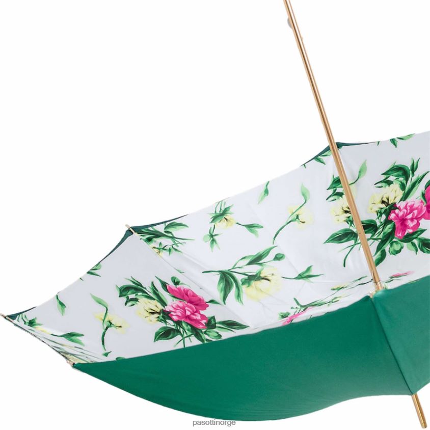 paraply | PASOTTI 189 5g763-5 p5 - smaragdgrønn blomsterparaply 8B6Z26325 kvinner