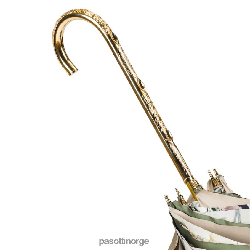 paraply | PASOTTI 189 5k341-5 c22 - olivengrønn paraply 8B6Z26341 kvinner