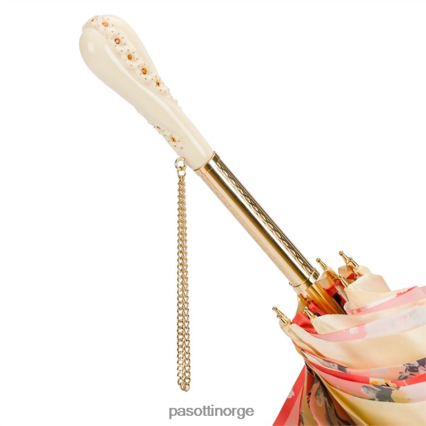 paraply | PASOTTI 189 5k598-3 z5 - blomstret vintage paraply, dobbel klut 8B6Z26372 kvinner
