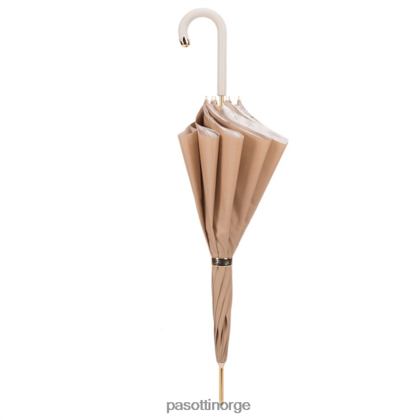 paraply | PASOTTI 189 5l976-3 m17 - fantastisk elfenben paraply, dobbel klut 8B6Z26390 kvinner
