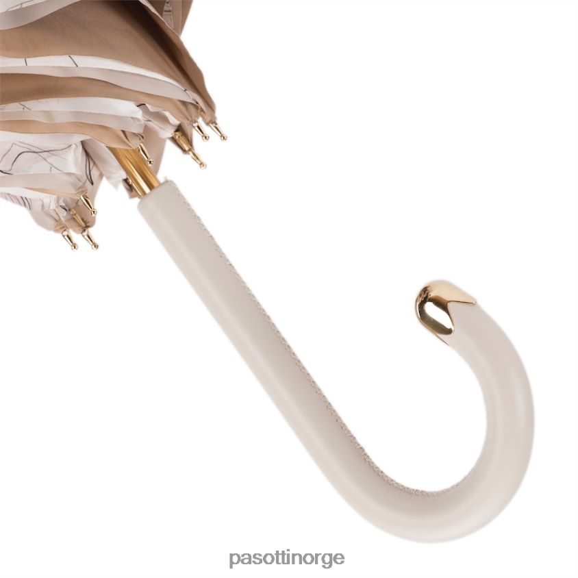 paraply | PASOTTI 189 5l976-3 m17 - fantastisk elfenben paraply, dobbel klut 8B6Z26390 kvinner