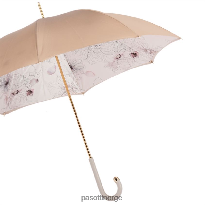 paraply | PASOTTI 189 5l976-3 m17 - fantastisk elfenben paraply, dobbel klut 8B6Z26390 kvinner