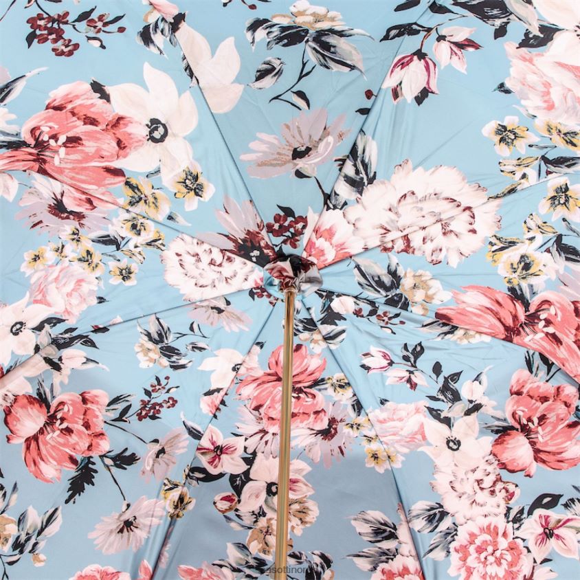 paraply | PASOTTI 189 9a436-6 p5 - rosa paraply med flowe 8B6Z26342 kvinner