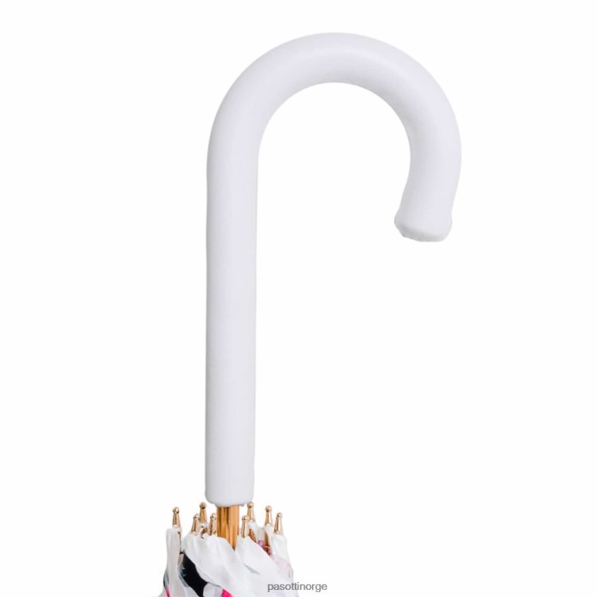 paraply | PASOTTI 189 9l578-1 p - blomstret hvit paraply 8B6Z26326 kvinner