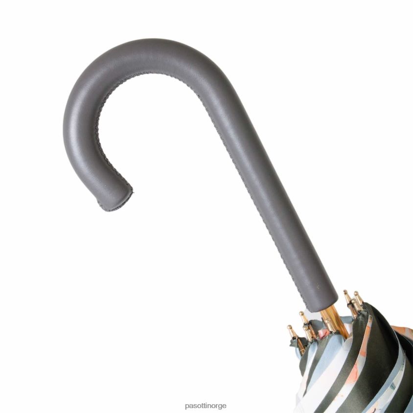 paraply | PASOTTI 189 9l578-6 p - grå paraply med blomster på innsiden 8B6Z26366 kvinner