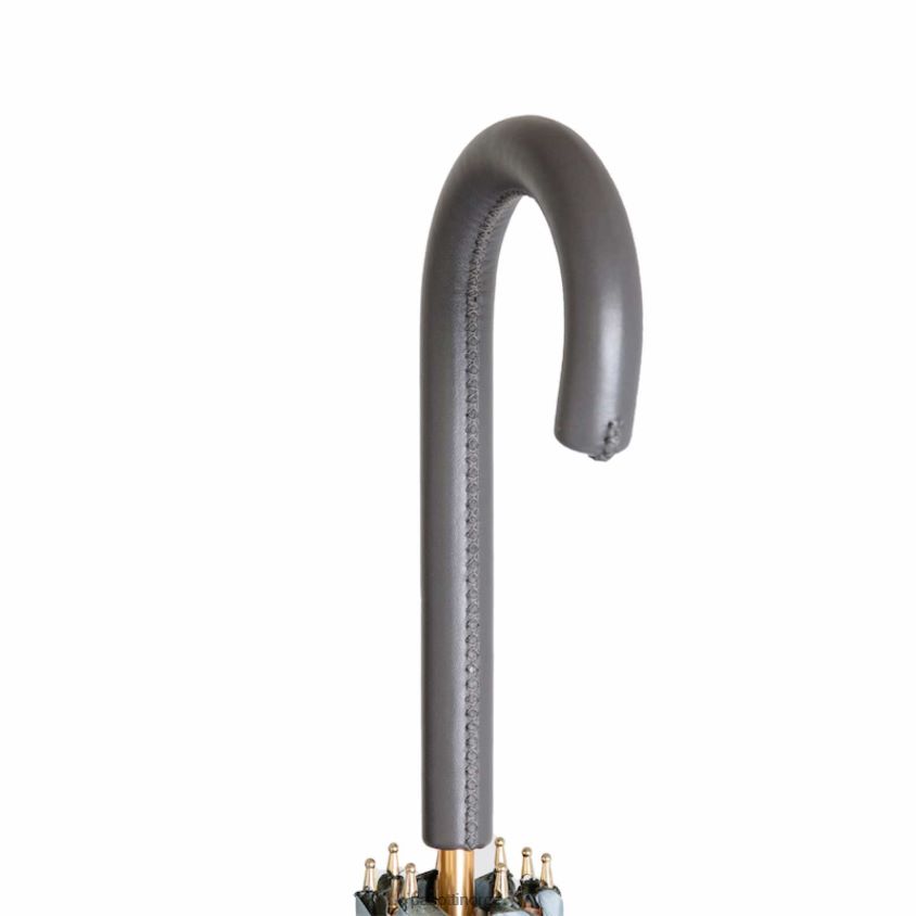 paraply | PASOTTI 189 9l578-6 p - grå paraply med blomster på innsiden 8B6Z26366 kvinner