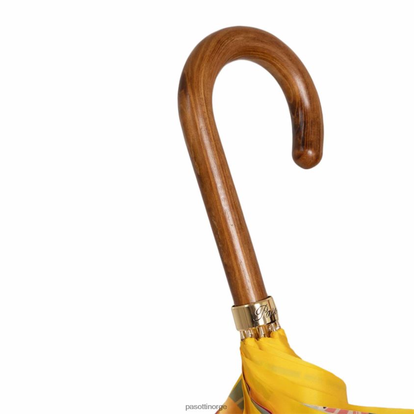 paraply | PASOTTI 189 vf305-1 l - gul tropisk paraply 8B6Z26396 kvinner