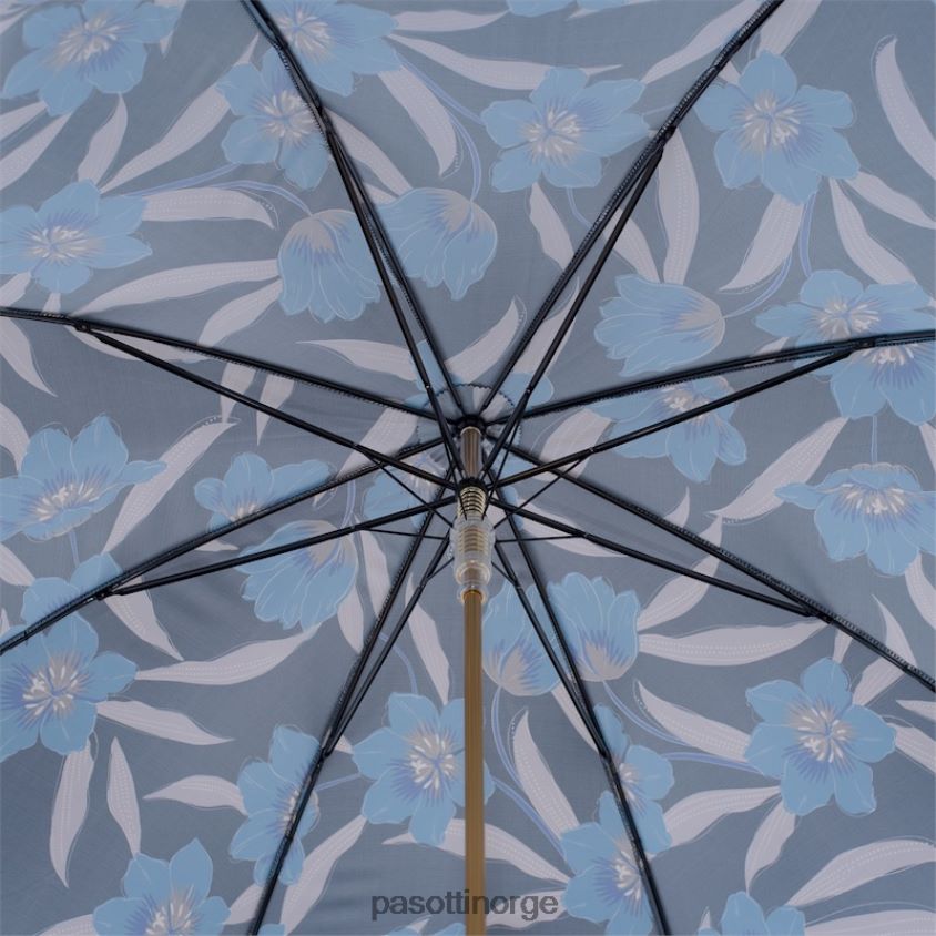paraply | PASOTTI 20 5z779-2 p - blå blomster 8B6Z26370 kvinner