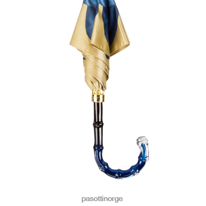 paraply | PASOTTI 460 21065-13 n5 - blå dahlia paraply 8B6Z26362 kvinner