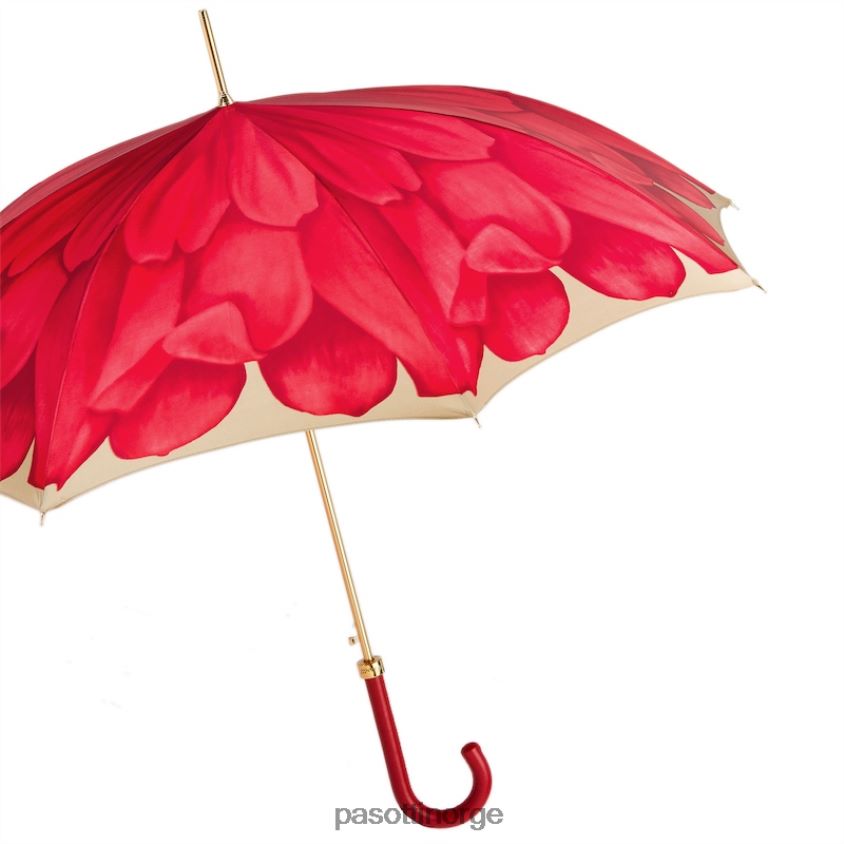paraply | PASOTTI 460 21065-21 p - rød dahlia paraply 8B6Z26364 kvinner