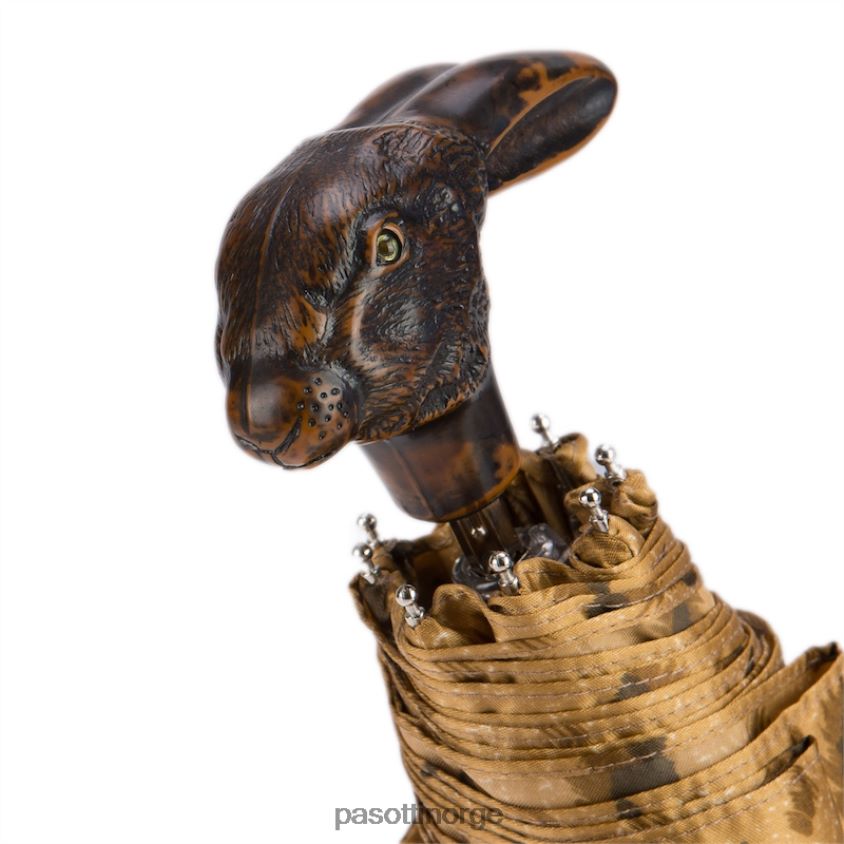 paraply | PASOTTI 257 1409-61 113 - animalier sammenleggbar paraply med kaninhåndtak 8B6Z26612 kvinner