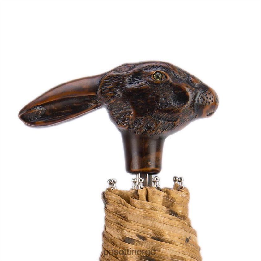 paraply | PASOTTI 257 1409-61 113 - animalier sammenleggbar paraply med kaninhåndtak 8B6Z26612 kvinner