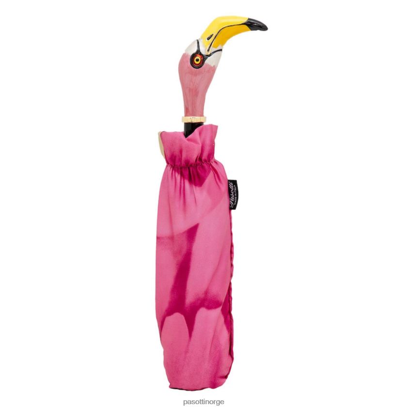 paraply | PASOTTI 257 21065-30 k9 - sammenleggbar flamingo 8B6Z26617 kvinner