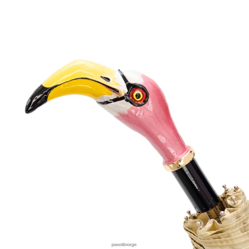 paraply | PASOTTI 257 21065-30 k9 - sammenleggbar flamingo 8B6Z26617 kvinner