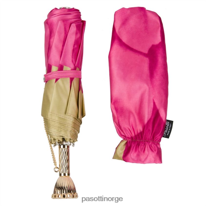 paraply | PASOTTI 257 21065-30 p11 - rosa dahlia sammenleggbar paraply 8B6Z26576 kvinner