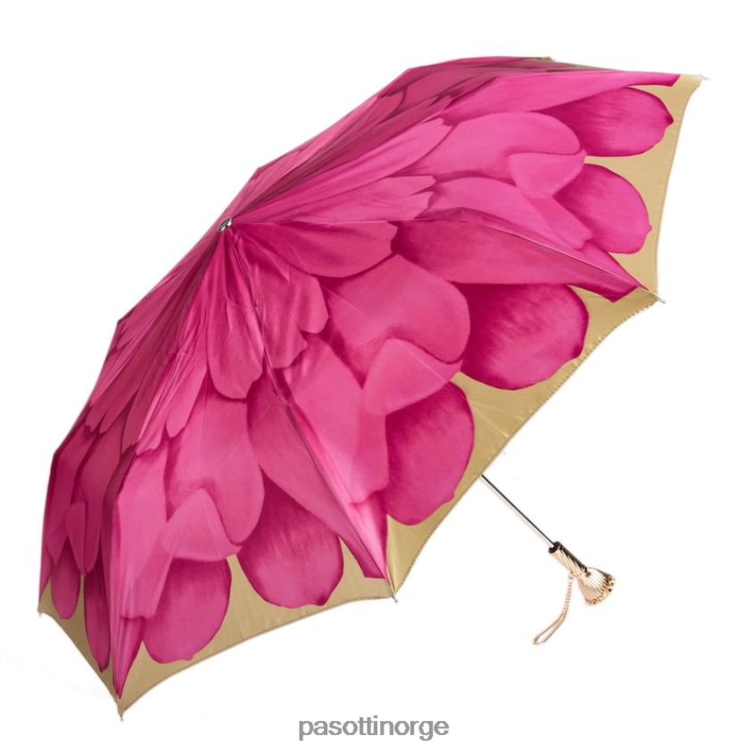 paraply | PASOTTI 257 21065-30 p11 - rosa dahlia sammenleggbar paraply 8B6Z26576 kvinner