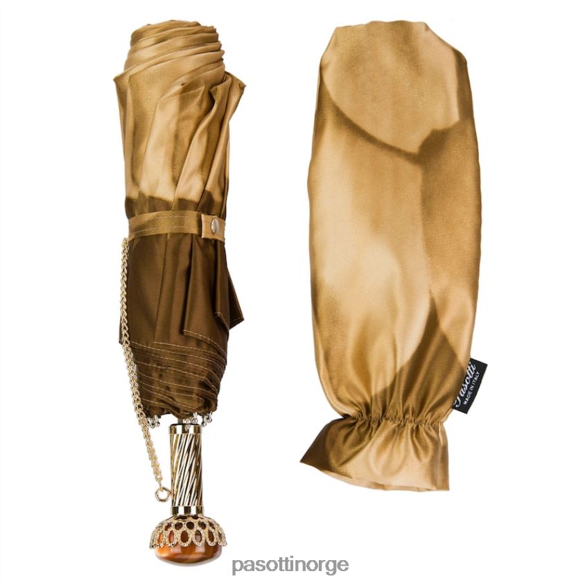 paraply | PASOTTI 257 21065-40 a29 - beige dahlia sammenleggbar paraply 8B6Z26603 kvinner