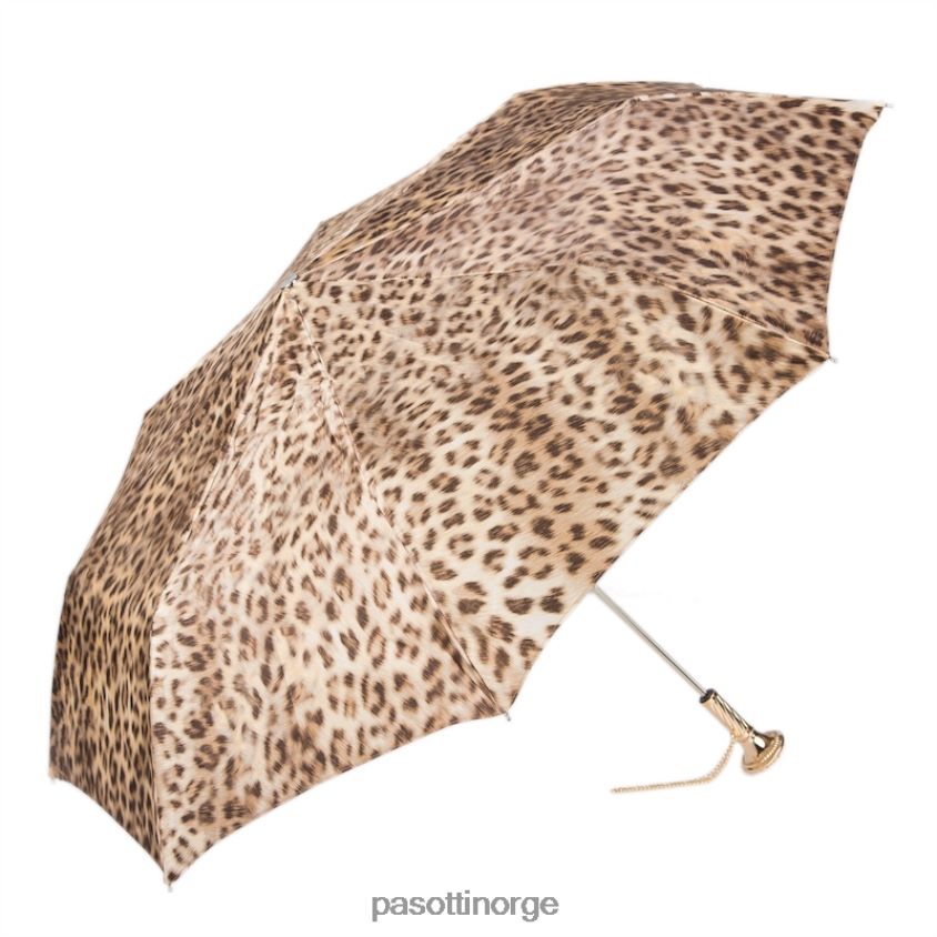 paraply | PASOTTI 257 52417-16 p12 - leopard sammenleggbar paraply 8B6Z26599 kvinner