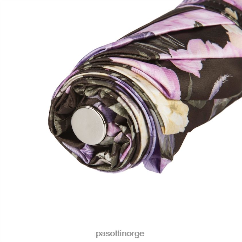 paraply | PASOTTI 257 52693-70 p13 - mørkblomstret sammenleggbar paraply 8B6Z26609 kvinner
