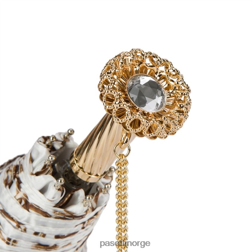 paraply | PASOTTI 257 58002-9 s15 - kjeder trykk hvit sammenleggbar paraply 8B6Z26616 kvinner