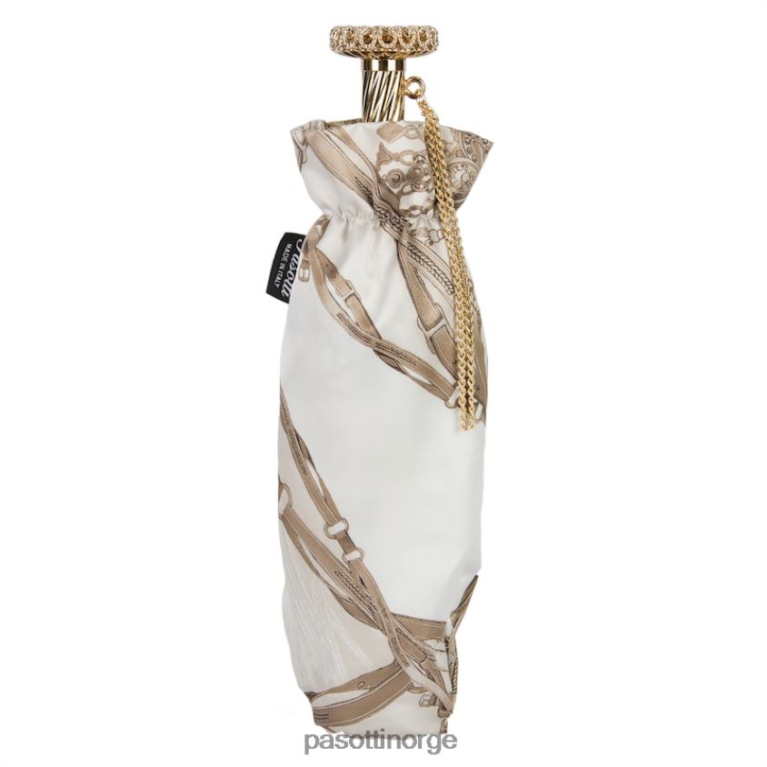 paraply | PASOTTI 257 58152-2 s15 - hodelag trykk hvit sammenleggbar paraply 8B6Z26621 kvinner