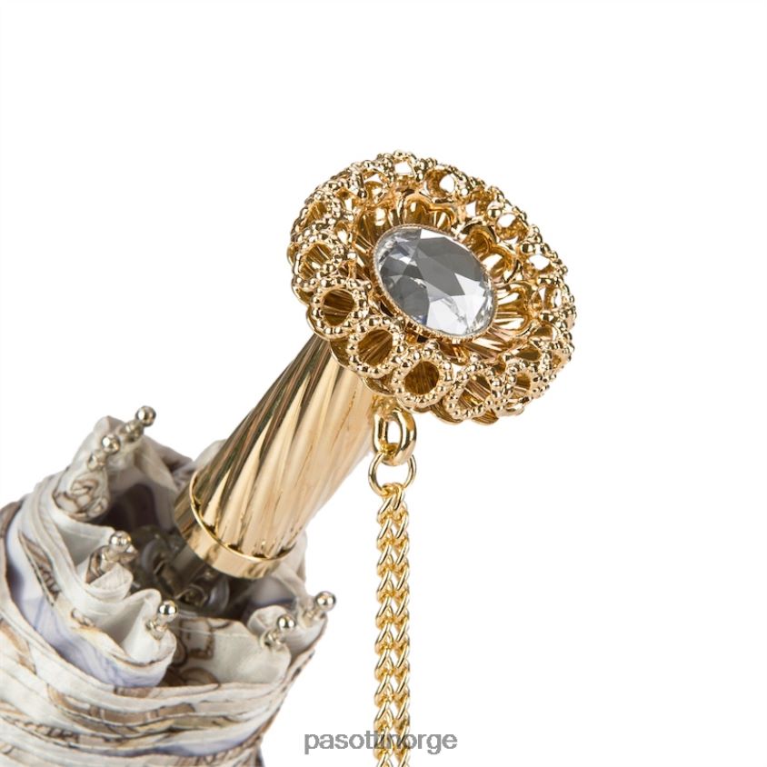 paraply | PASOTTI 257 58152-2 s15 - hodelag trykk hvit sammenleggbar paraply 8B6Z26621 kvinner