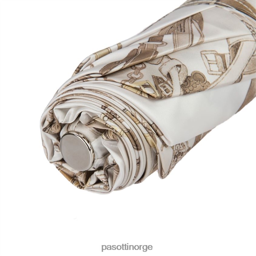 paraply | PASOTTI 257 58152-2 s15 - hodelag trykk hvit sammenleggbar paraply 8B6Z26621 kvinner