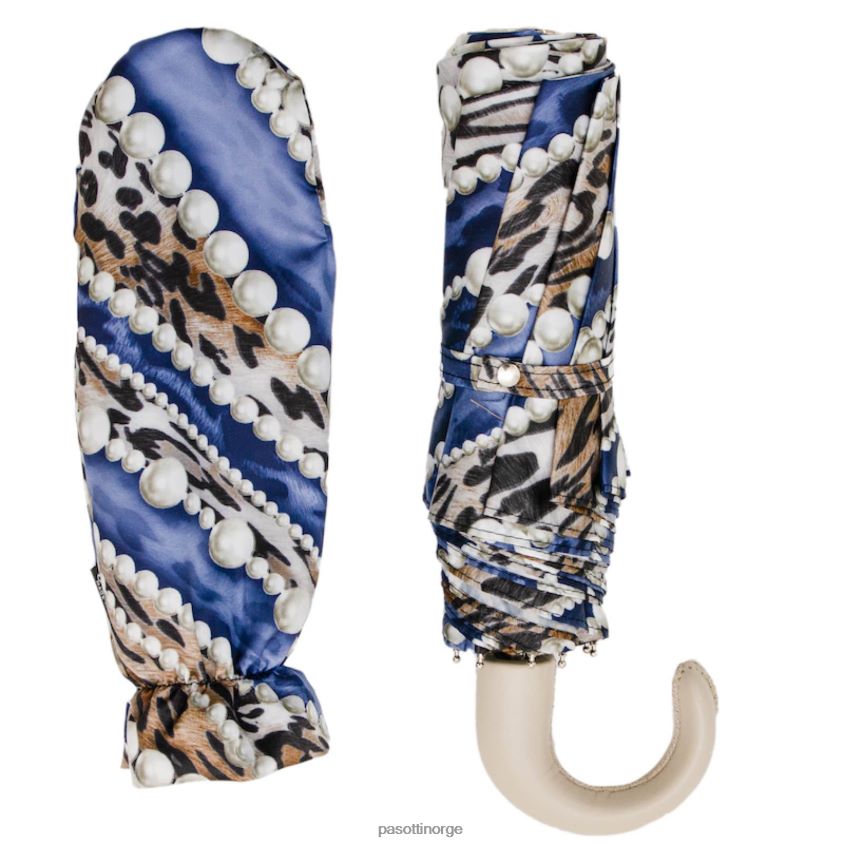 paraply | PASOTTI 257 5a003-33 p - sammenleggbar paraply med perletrykk 8B6Z26610 kvinner