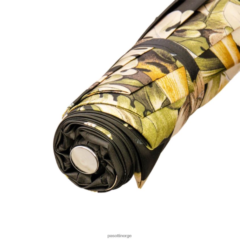 paraply | PASOTTI 257 991 w68 - leopard sammenleggbar paraply med rød perle og krystaller 8B6Z26582 kvinner