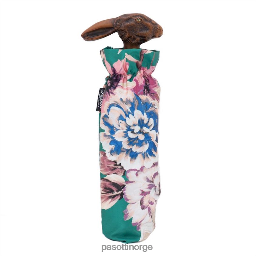 paraply | PASOTTI 257 9a436-5 113 - sammenleggbar paraply med kaninhåndtak og blomstertrykk 8B6Z26580 kvinner