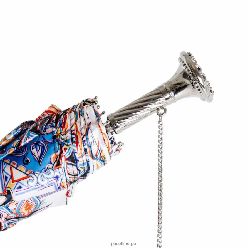 paraply | PASOTTI 257 9l982-1 p12 - sammenleggbar paraply maiolica 8B6Z26574 kvinner