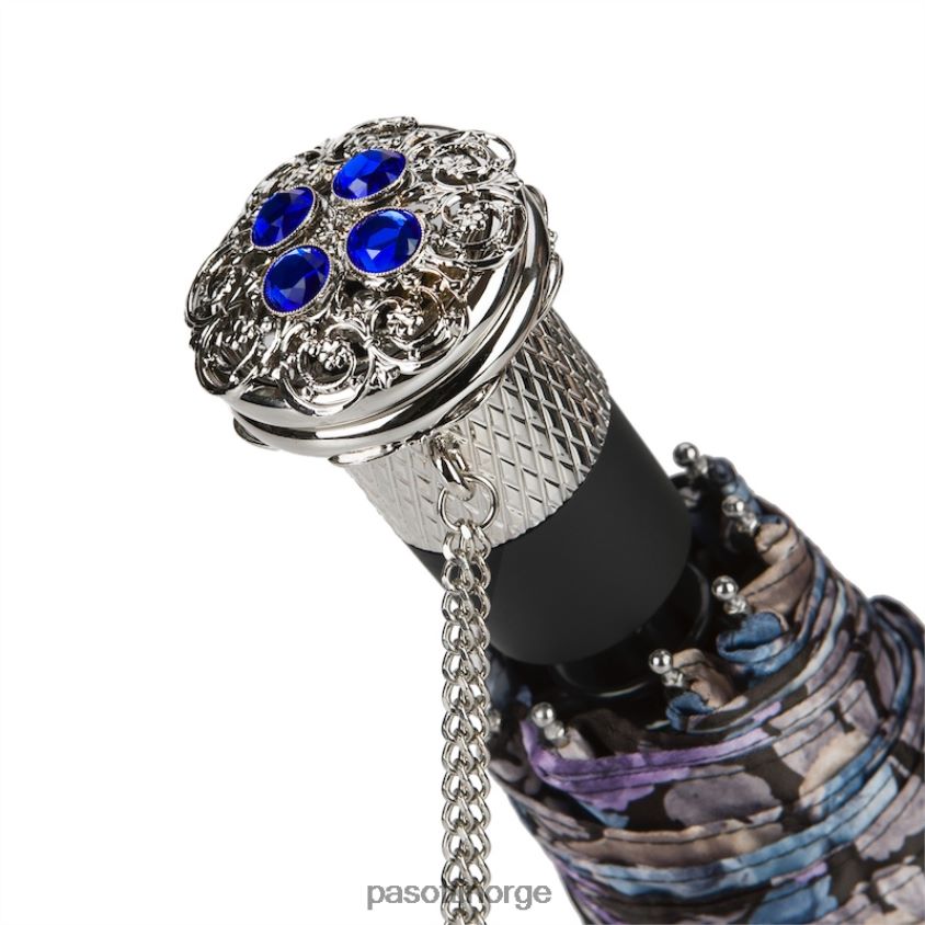 paraply | PASOTTI 261s 57982-9 b54 - elegant blomstret sammenleggbar paraply 8B6Z26607 kvinner