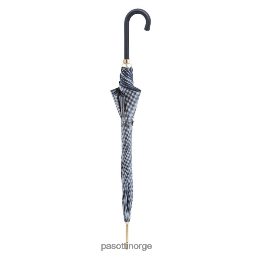 paraply | PASOTTI 16 1408-34 p - pied de poule marine paraply 8B6Z26469 kvinner