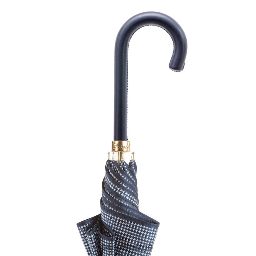 paraply | PASOTTI 16 1408-34 p - pied de poule marine paraply 8B6Z26469 kvinner