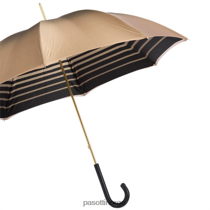 paraply | PASOTTI 189 21285-1 p - elfenben paraply med stripete interiør, dobbel klut 8B6Z26459 kvinner