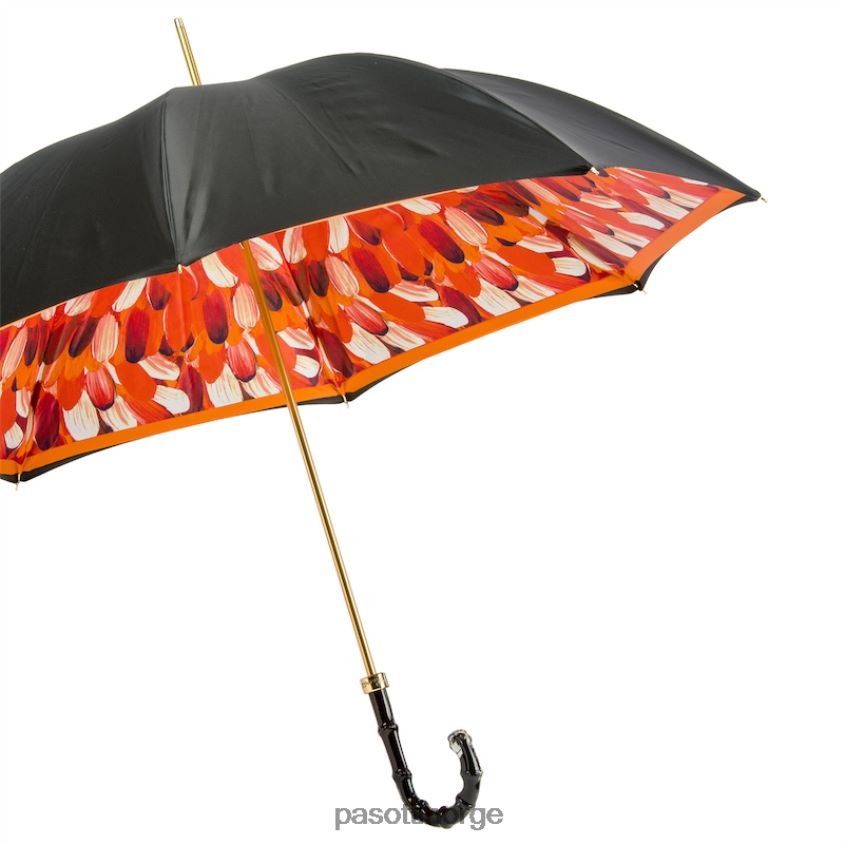 paraply | PASOTTI 189 30093-4 n5 - paraply med oransje penselstrøk, dobbel klut 8B6Z26479 kvinner