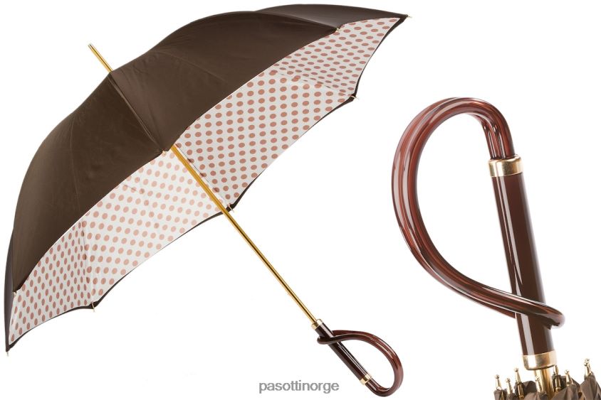 paraply | PASOTTI 189 55874-13 a - beige prikkete paraply 8B6Z26460 kvinner