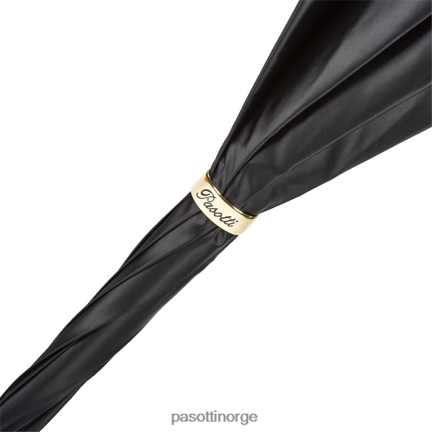 paraply | PASOTTI 189 55874-160 t9 - svart paraply med lilla prikker interiør, dobbel klut 8B6Z26466 kvinner